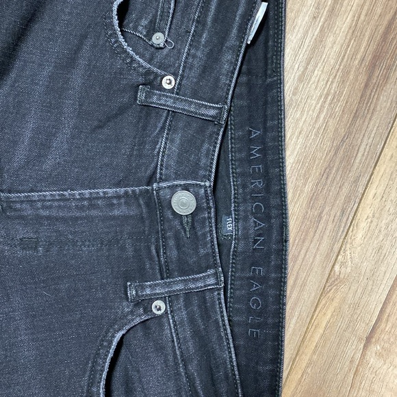 American Eagle men’s Flex Skinny fit distressed black jeans - Picture 4 of 5